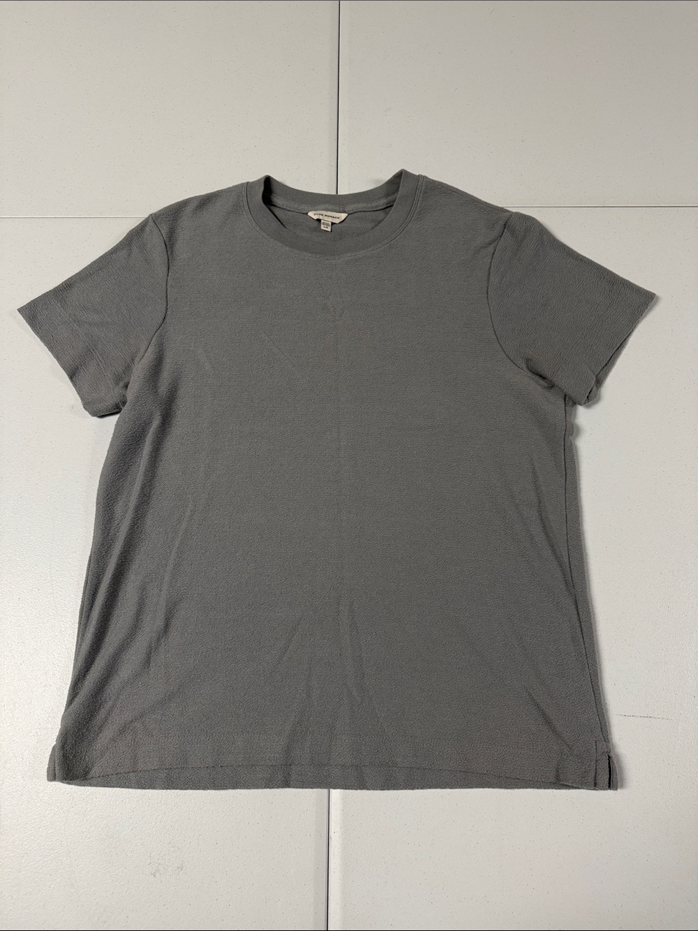 Club Monaco Men’s Short Sleeve Crewneck T-Shirt - Gray